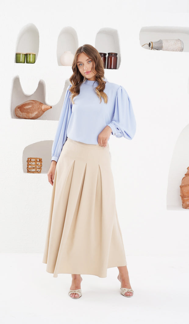 Nariman Essential Everyday Blouse - Powder Blue