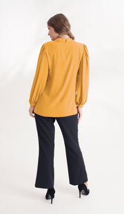 Nariman Essential Everyday Blouse - Saffron