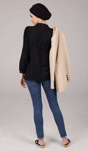 Nariman Essential Everyday Blouse - Black