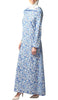 Naveen Floral Maxi Dress Abaya - Blue