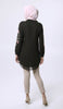 Nazmin Embroidered Long Tunic - Black