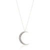Nina Sterling Silver Crescent Moon Necklace - Silver