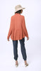 Nour Linen Cotton Buttondown Colllar Tunic Dress - Sunset - FINAL SALE