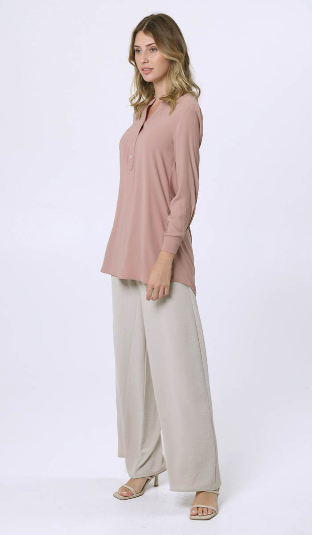 Parisa Long Modest Everyday Tunic - Dusty Rose - FINAL SALE