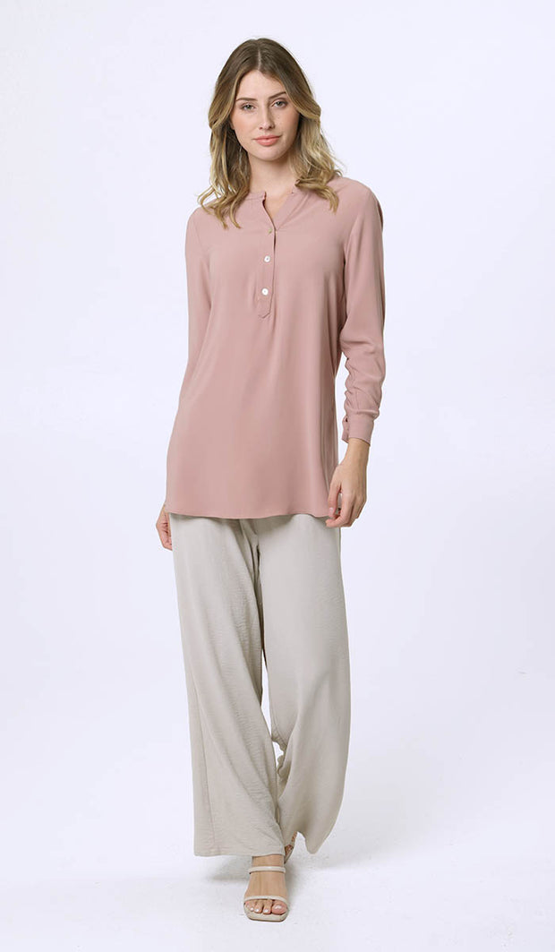 Parisa Long Modest Everyday Tunic - Dusty Rose - FINAL SALE