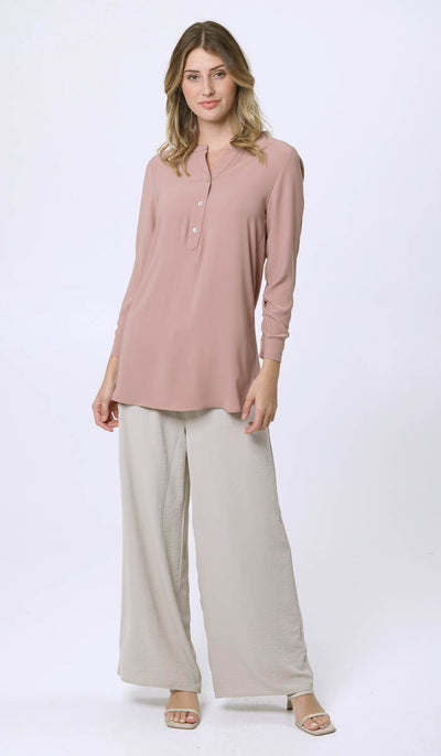Parisa Long Modest Everyday Tunic - Dusty Rose - FINAL SALE