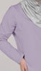 Peachy Soft Long Sleeve Modest T Shirt - Lilac