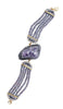 Purple Amethyst Geode Statement Bracelet