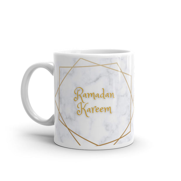 Mug Ramadan Kareem - Impression Marbre et Or 