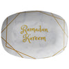Plateau Ramadan Kareem - Impression Marbre et Or