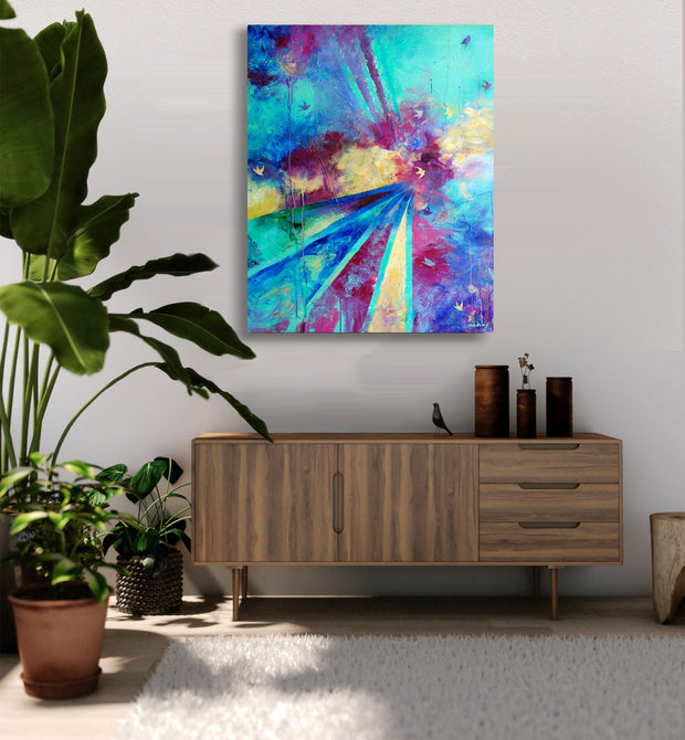 Reach Beyond Rise Mounted Ready to Hang Canvas Art