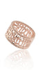 Rose Gold plated Sterling Silver Non Tarnish Adjustable Shahadah Band Ring