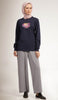 Rumi Quotes Fine Long Sleeve Womens T Shirt - Shine - Navy/ Multi