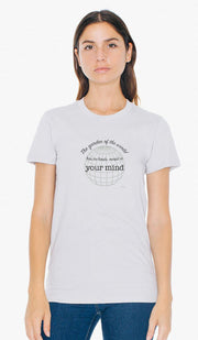 Rumi Quotes Fine Short Sleeve Unisex T Shirt -  No Limits - Light Gray