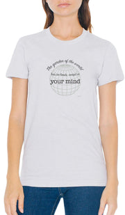 Rumi Quotes Fine T-shirt unisexe à manches courtes - No Limits - Gris clair