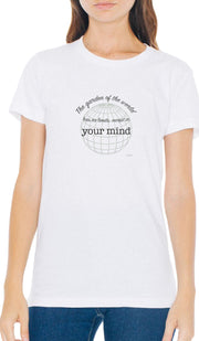 Rumi Quotes Fine T-shirt unisexe à manches courtes - No Limits - Blanc