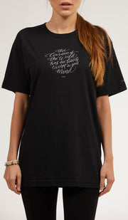 Rumi Quotes Fine Short Sleeve Unisex T Shirt - World - Black