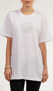 Rumi Quotes Fine Short Sleeve Unisex T Shirt - World - White