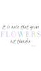 Rumi Quotes Fine T-shirt à manches courtes pour femmes - Fleurs - Blanc