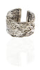 Bague Kun Fayakun tressée en argent sterling - Argent - VENTE FINALE