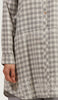 Sabeen Long Cotton Plaid Embroidered Tunic Dress - Gray