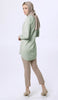 Sarwat Embroidered Mostly Cotton Tunic Dress - Mint - FINAL SALE