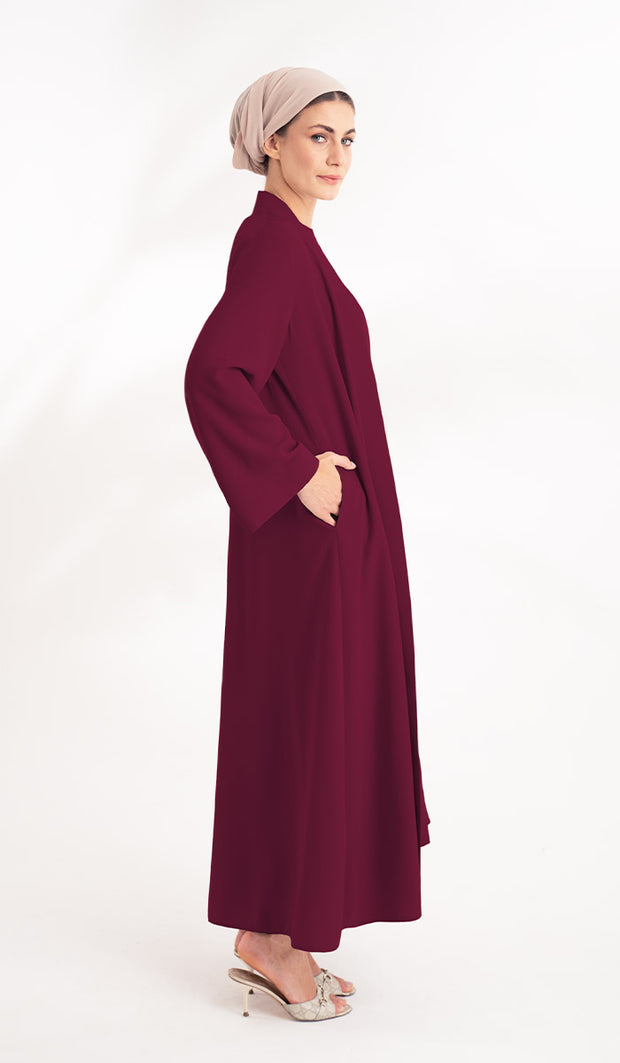 Veste longue ouverte sur le devant Sebil Modest - Marron