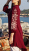 Robe tunique midi modeste brodée Seher - Marron