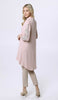 Robe tunique midi modeste brodée Seher - Blush