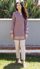 Selma Embroidered Mostly Cotton Modest Tunic - Mocha