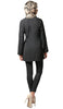 Sera Long Modest Two Way Tunic - Black - Final Sale