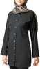 Sera Long Modest Two Way Tunic - Black - Final Sale