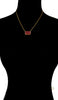 Simple Sterling Silver and Hand Engraved Aqeeq Necklace