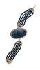 Smoky Black Agate Geode Statement Bracelet - FINAL SALE