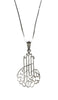 Sterling Silver Contemporary "Blessed Beginning" Bismillah Necklace