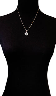 Collier Allah en argent sterling aspect diamant (petit)