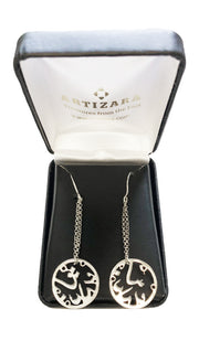 Boucles d'oreilles de louange MashAllah en argent sterling