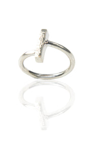 Sterling Silver Small Alhamdulillah Ring - Silver