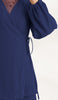 Veste chemise longue et confortable Ula - Bleu lapis