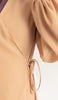 Ula Light Long Comfy Wrap Shirt Jacket - Caramel