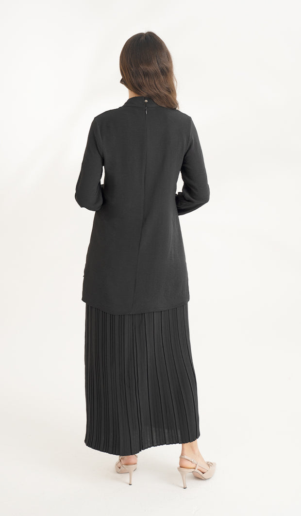 Valia Modest Essential Blouse de tous les jours - Noir