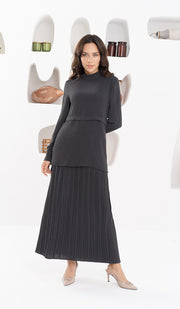Valia Modest Essential Blouse de tous les jours - Noir