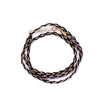 Collier/Bracelet/Bracelet tressé en argent sterling plaqué or Yusra
