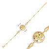 Zori Sterling Silver Tree of Life Adjustable Charm Bracelet - Gold