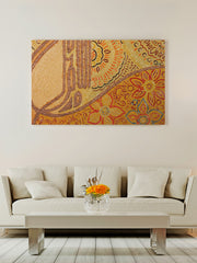 Allah hu Jameelum (God is Beautiful) Ready to Hang Arabic Calligraphy Islamic Canvas Art