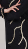 Anjum Modest Long Formal Embroidered Maxi Dress - Black