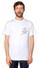 Mens Peace Short Sleeve Designer Tee - White - ARTIZARA.COM