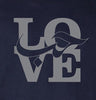 Mens Love Short Sleeve Designer Tee - Navy - ARTIZARA.COM