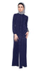 Asifa Navy / Gray 2 in 1 Reversible Abaya with wrap Hijab - ARTIZARA.COM