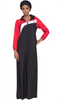 Celia Hooded Long Sport Maxi - Black/Red - ARTIZARA.COM